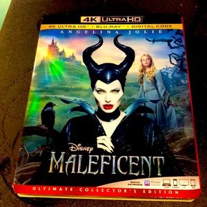 Disney movie Maleficent 4K HD +blue ray DVD